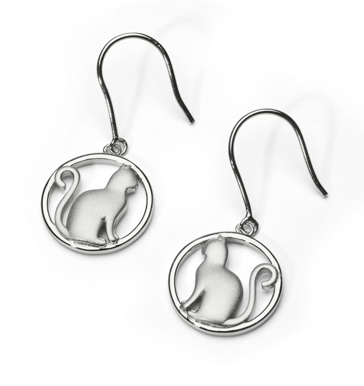 Sterling Silver MEOW Cat Bead – 100Sterling